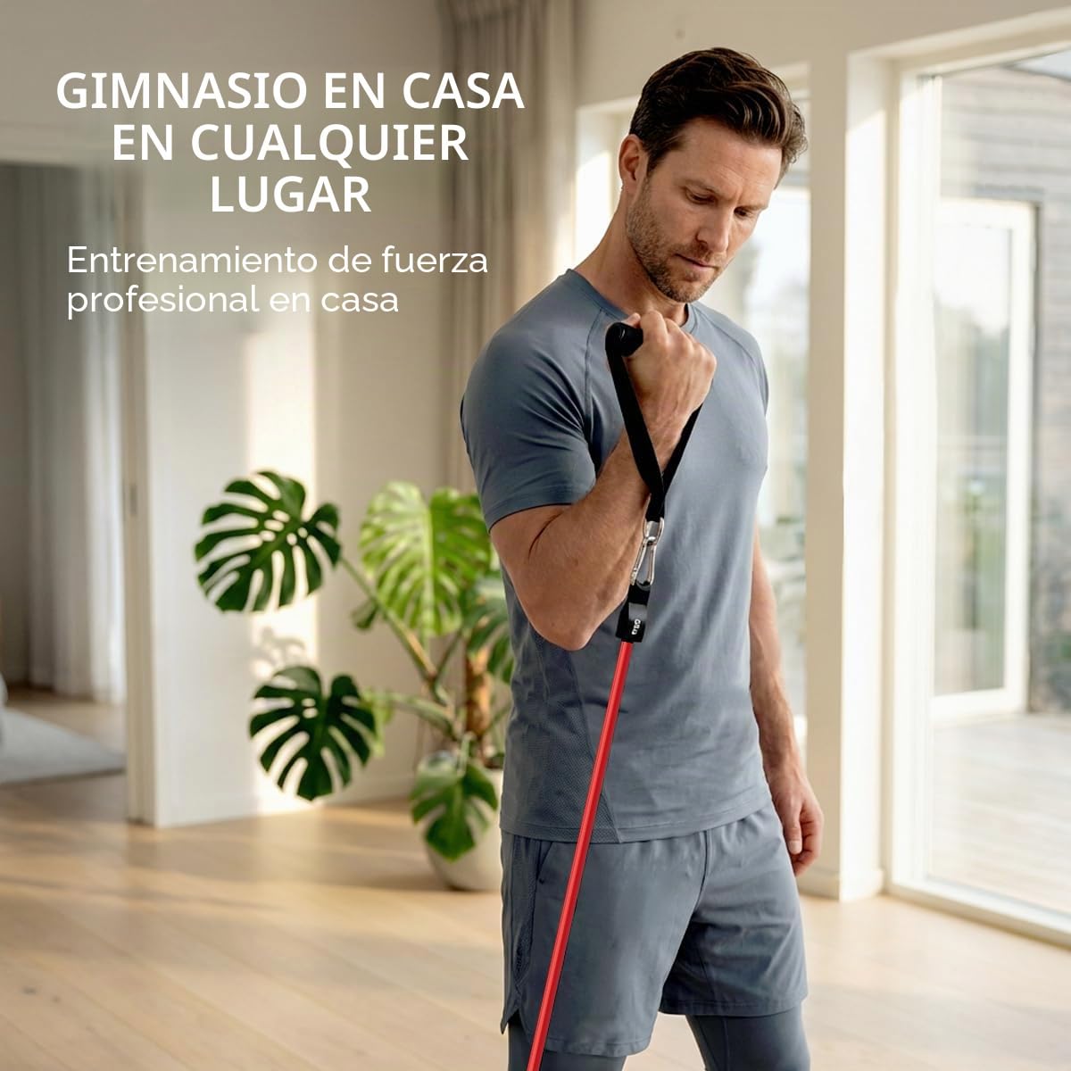 VEICK - Juego de Bandas de Resistencia, Bandas de Entrenamiento, Bandas de Ejercicio, 5 Bandas para Entrenamiento Muscular, Terapia física, Poner el Cuerpo en Forma, Entrenamiento en casa