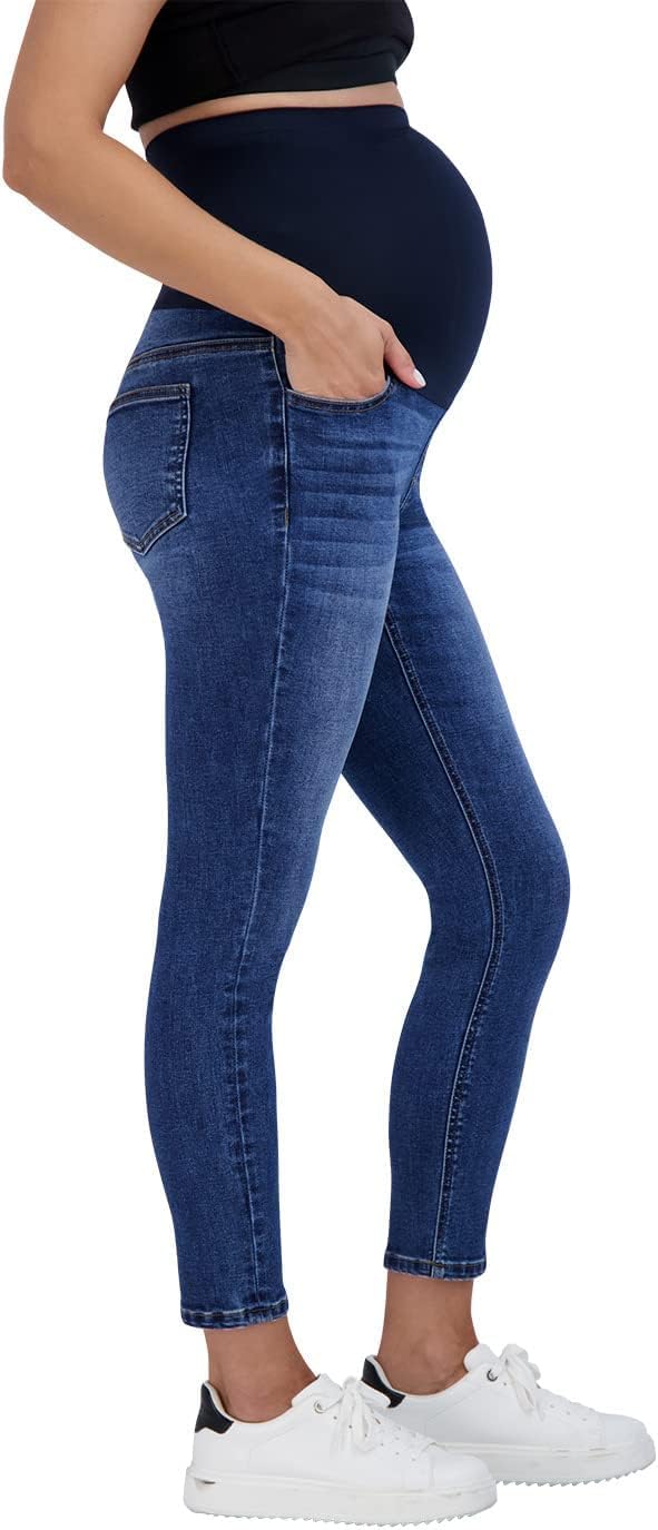 Savi Parker Women’s Maternity Jeans Over The Belly - Pregnancy Clothes for All Seasons, Maternity Pants - Image 3