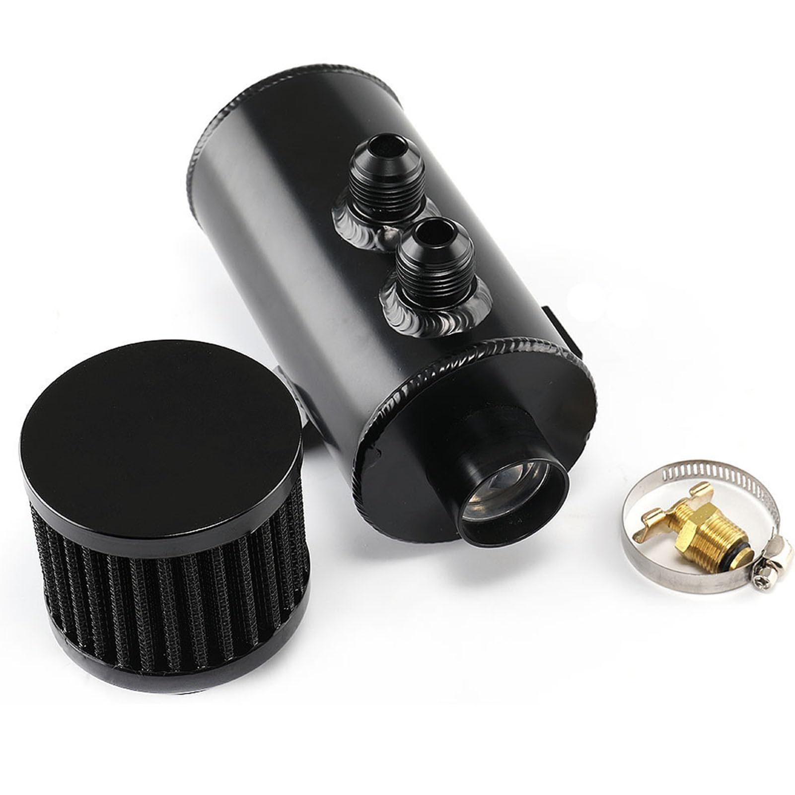 Acouto Zbiornik na 750 Ml z Rozdzielaczem ze Stali Nierdzewnej (BLACK)