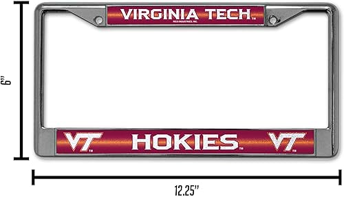 Miniatura 6 de Rico Industries NCAA Unisex-Adult Bling Chrome License Plate Frame with Glitter Accent