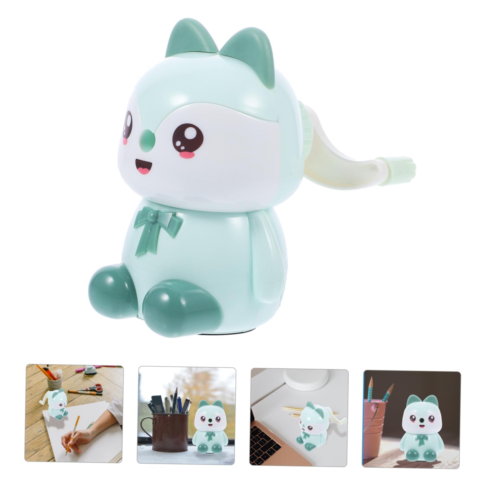 ARTIBETTER 5 Stück Bleistiftspitzer Kleine Manuelle Bleistift Mini Cartoon Handspitzer Für Studenten Kleines Bleistift Spitzwerkzeug Handspitzer Grüner