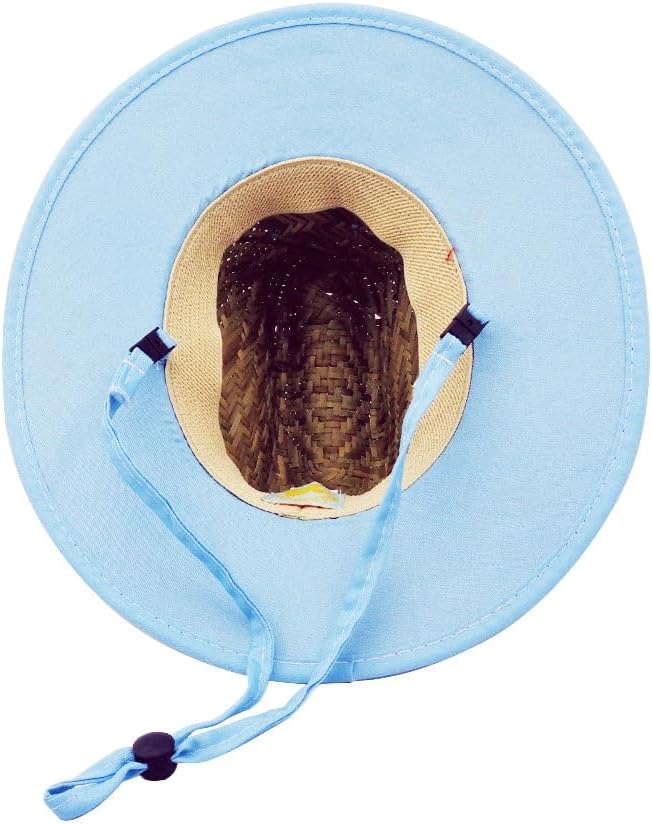 Baby Sun Hat (6–24 Months) – SPF 50+ Straw Hat with Removable Chin Strap, Adjustable Fit, Water-Resistant & Lightweight