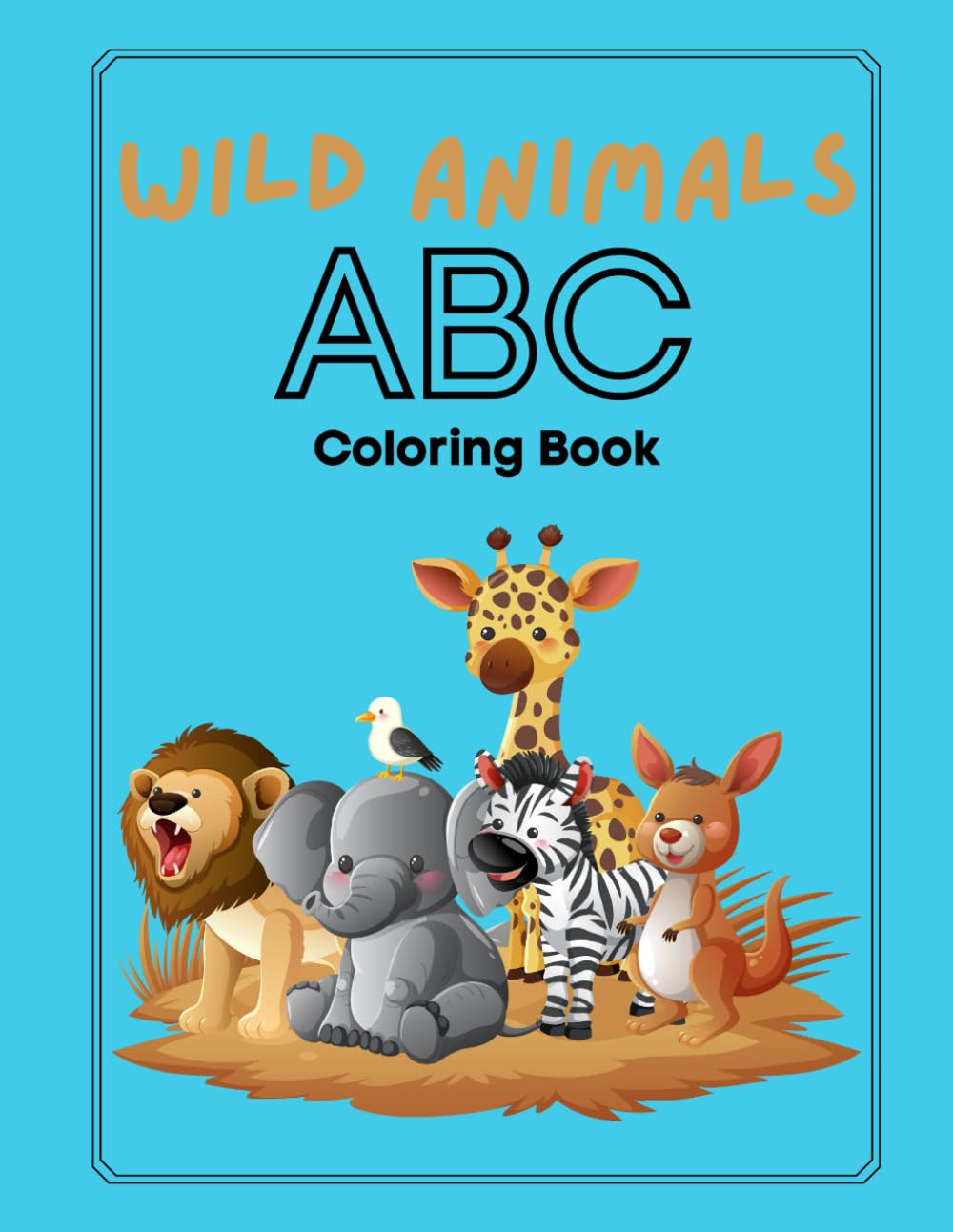 Wild Animals ABC Coloring Book