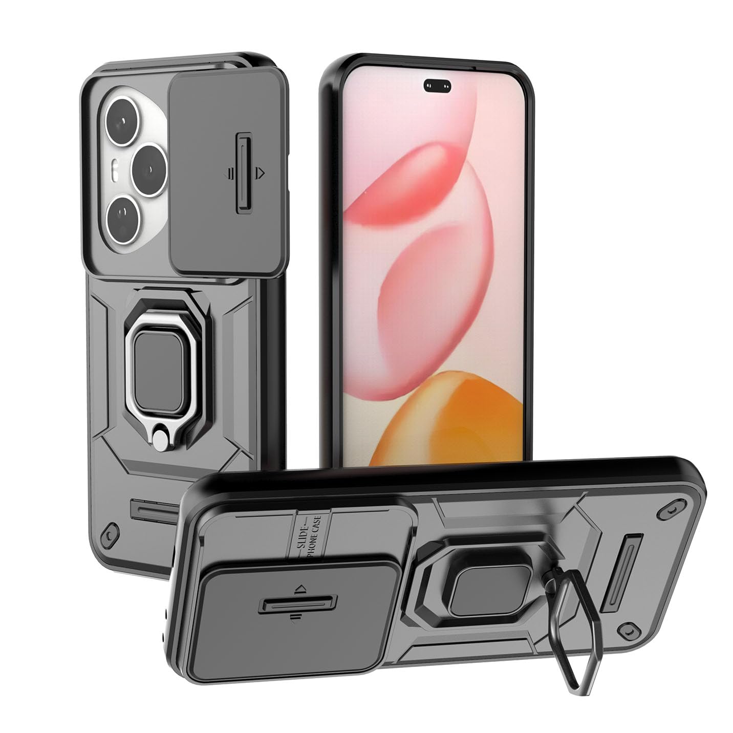 BORYA Hülle Für Honor 400 Pro – Stoßfestes TPU Case Mit Airbag-Design, Ultra-dünn, Schwarz