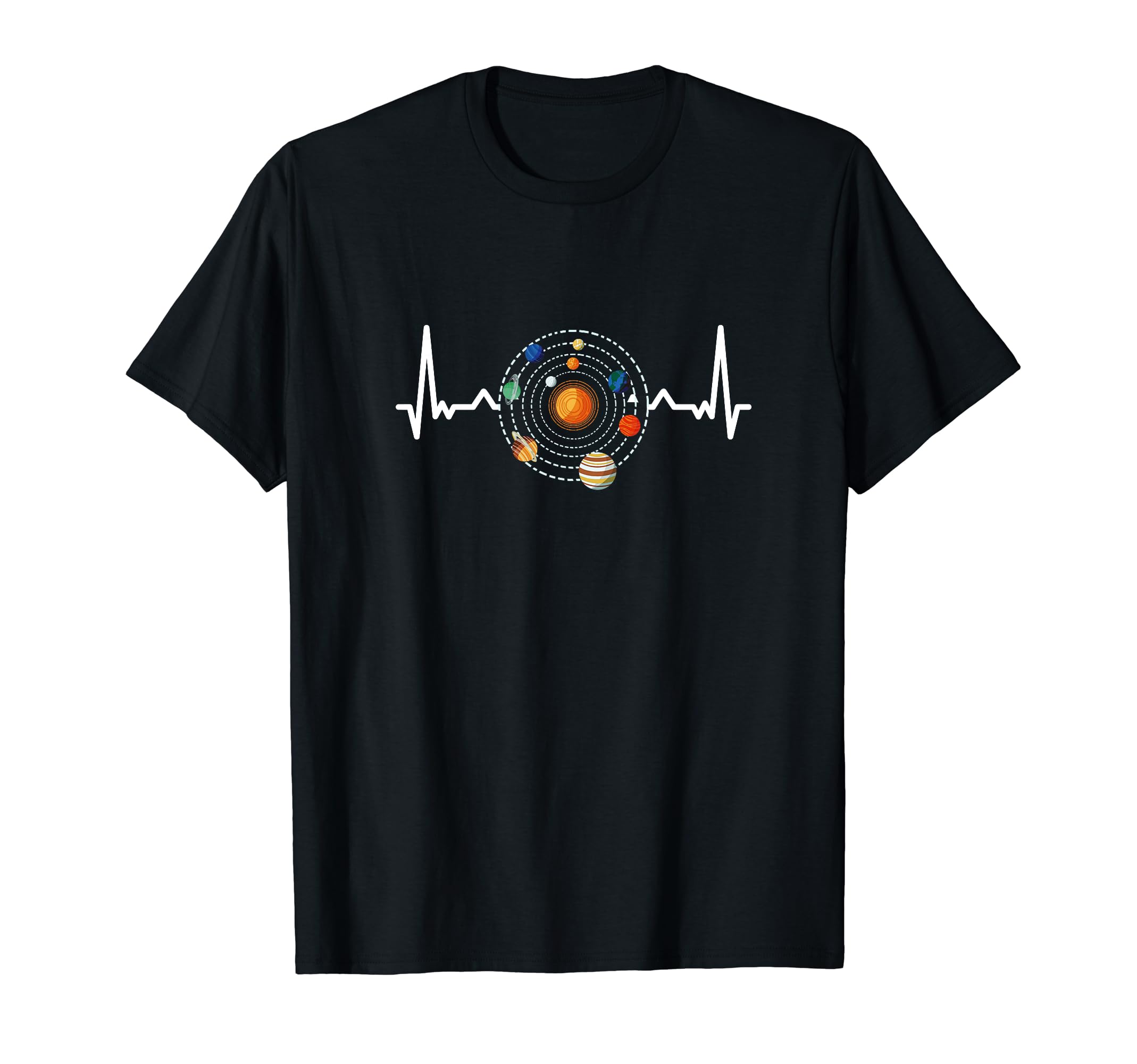 Vintage Astronomer Science Solar Systems CosmologyAstronomy Space Heartbeat Astrophysicist Astrophysics T-Shirt