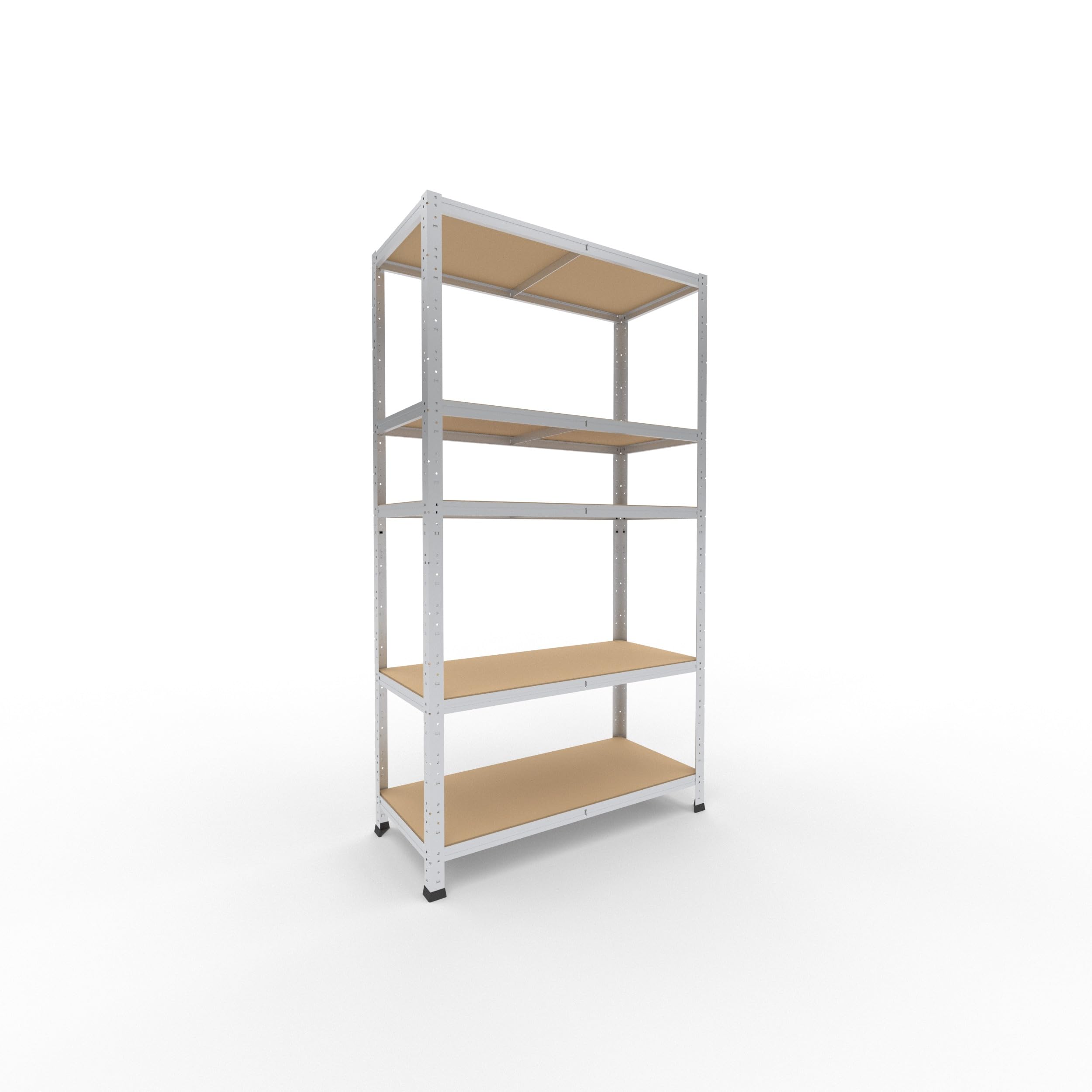 shelfplaza Home 180x100x45 cm Estantería Pesada en galvanizada con 5 baldas y 175 kg de Capacidad de Carga por balda
