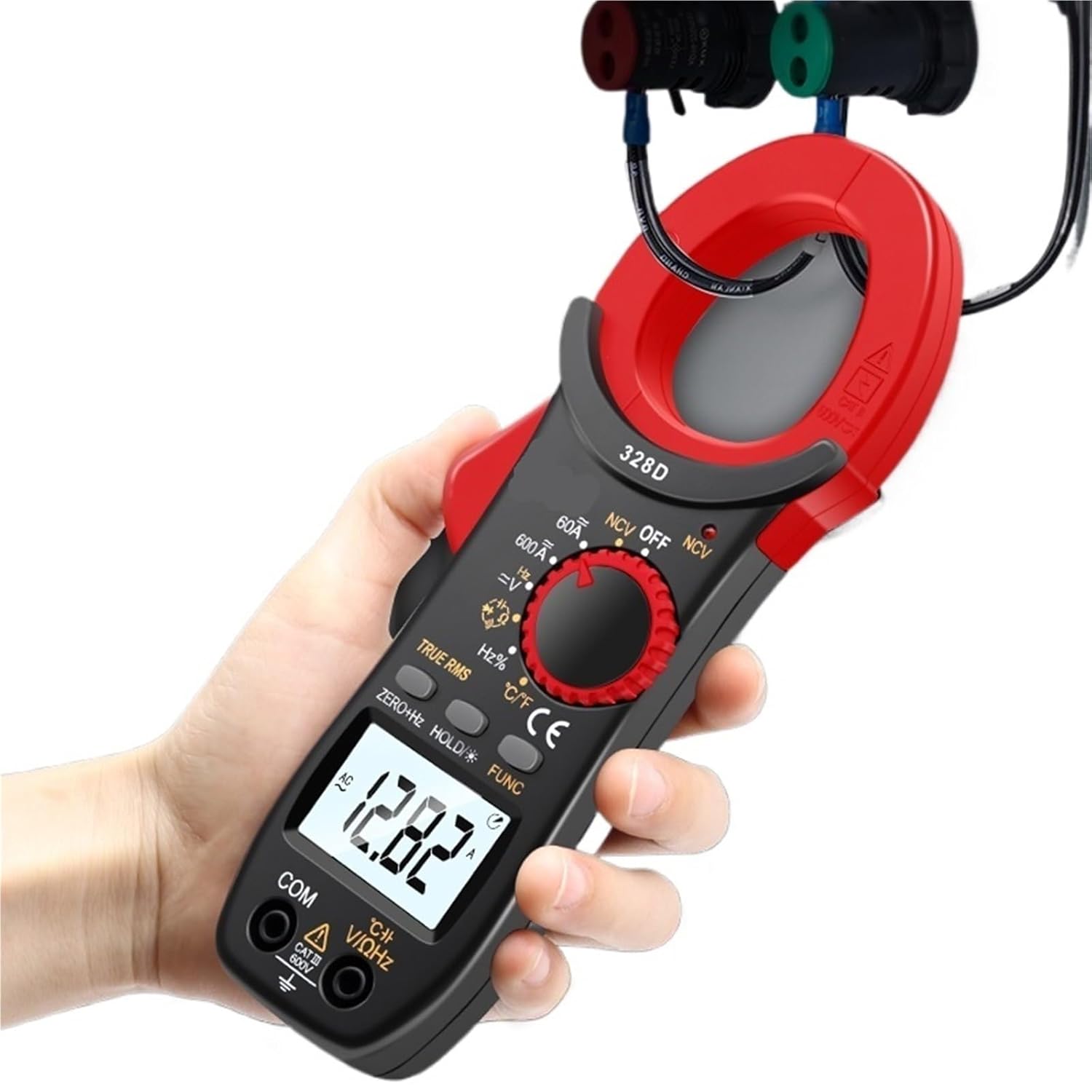 1pc Digital Clamp Meter 600A DC/AC Current Auto Range Multimeter 6000 Counts Voltmeter Ammeter Pliers NCV Ohm(3266TA AC 600A)