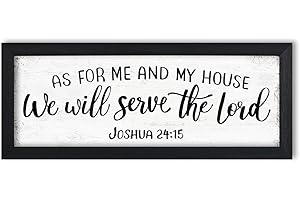 As For Me And My House We Will Serve The Lord Wall Decor