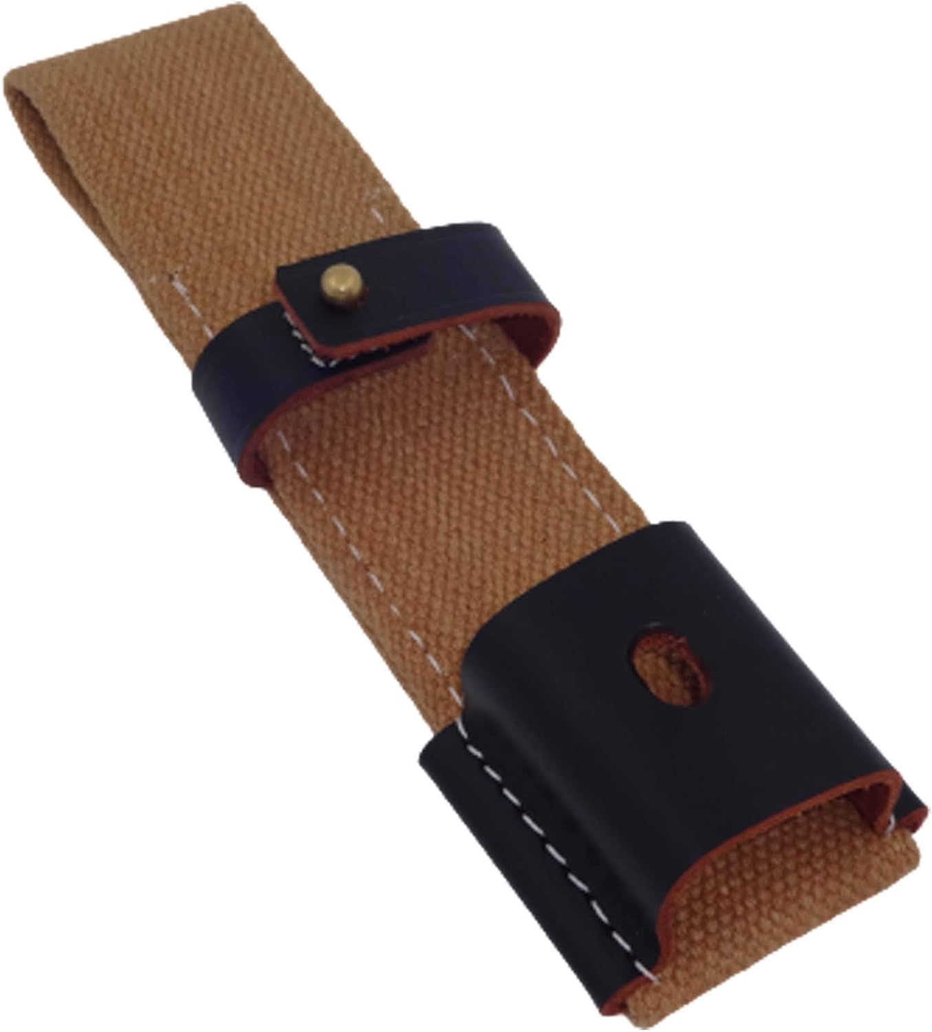 warreplica WWII German K98 DAK Tropical Canvas Bayonet Frog - Authentic Tan Webbing Scabbard Holder for Kar98k M44 98k - Afrikakorps Military Reenactment Gear - Historically Accurate Equipment, Khaki