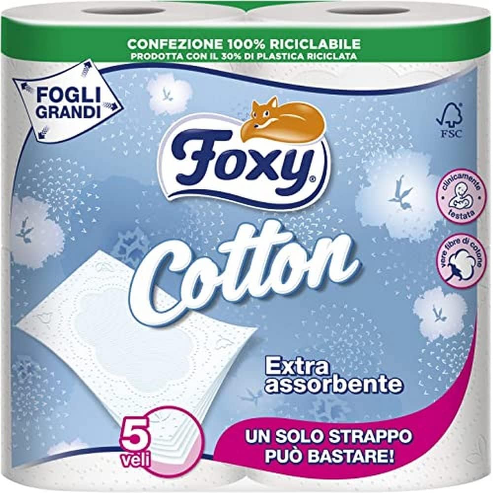 FOXY Cotton 5-Layer L-4, Black, Standard