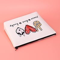 Vista 4 de JXGZSO Divertido perro husky regalo paz amor husky bolsa de cosméticos husky amante de perros regalo bolsa de maquillaje bolsa de cremallera