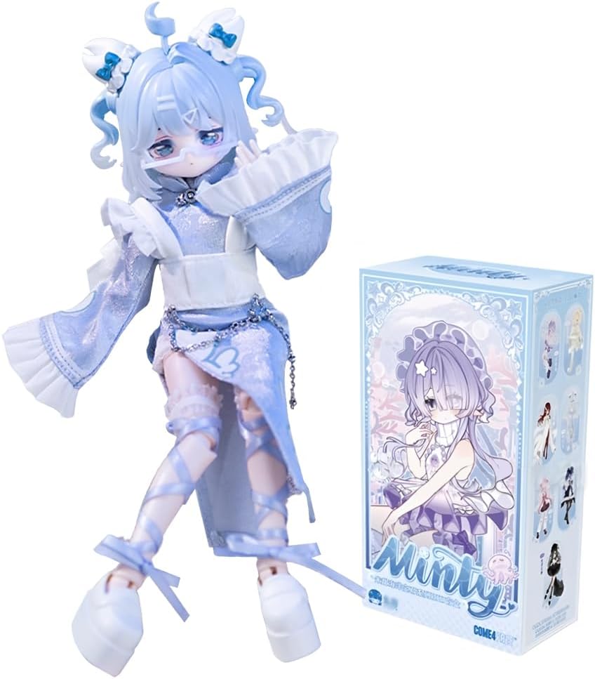 Ocean Gem Series 1/12 BJD Blind Box Mystery Box Action Figure Cute Collectibles Figures Dolls Toys Birthday Gift (Single Box)