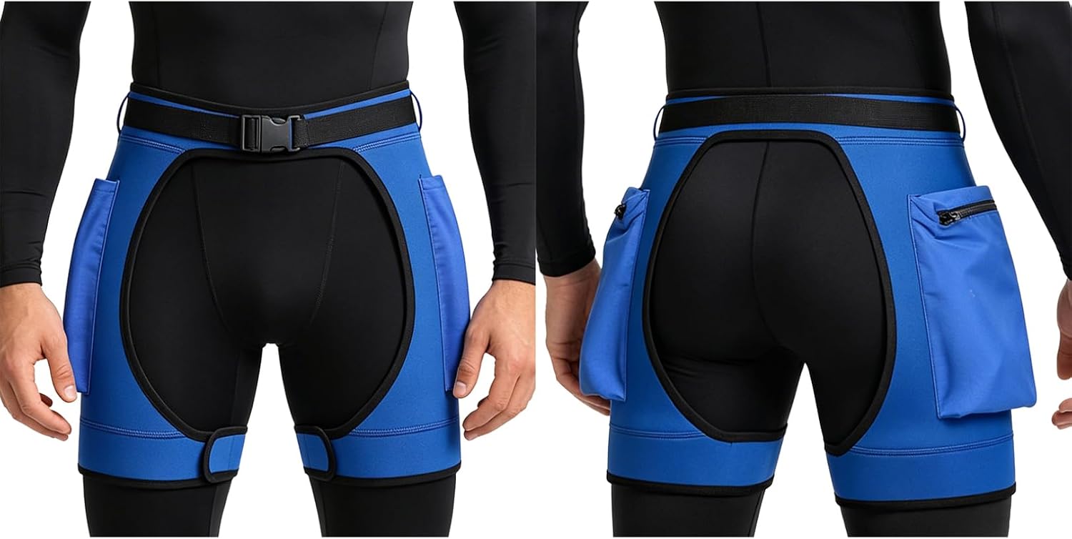 FEESHOW Men Scuba Shorts Wetsuit Short Pants Diving Suit Hollow Out Swimsuit Wimming Trunks Underwear