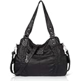 Hobo Fashion Handbags Women Spacious Shoulder Bags Washed Leather Shoulder Bag