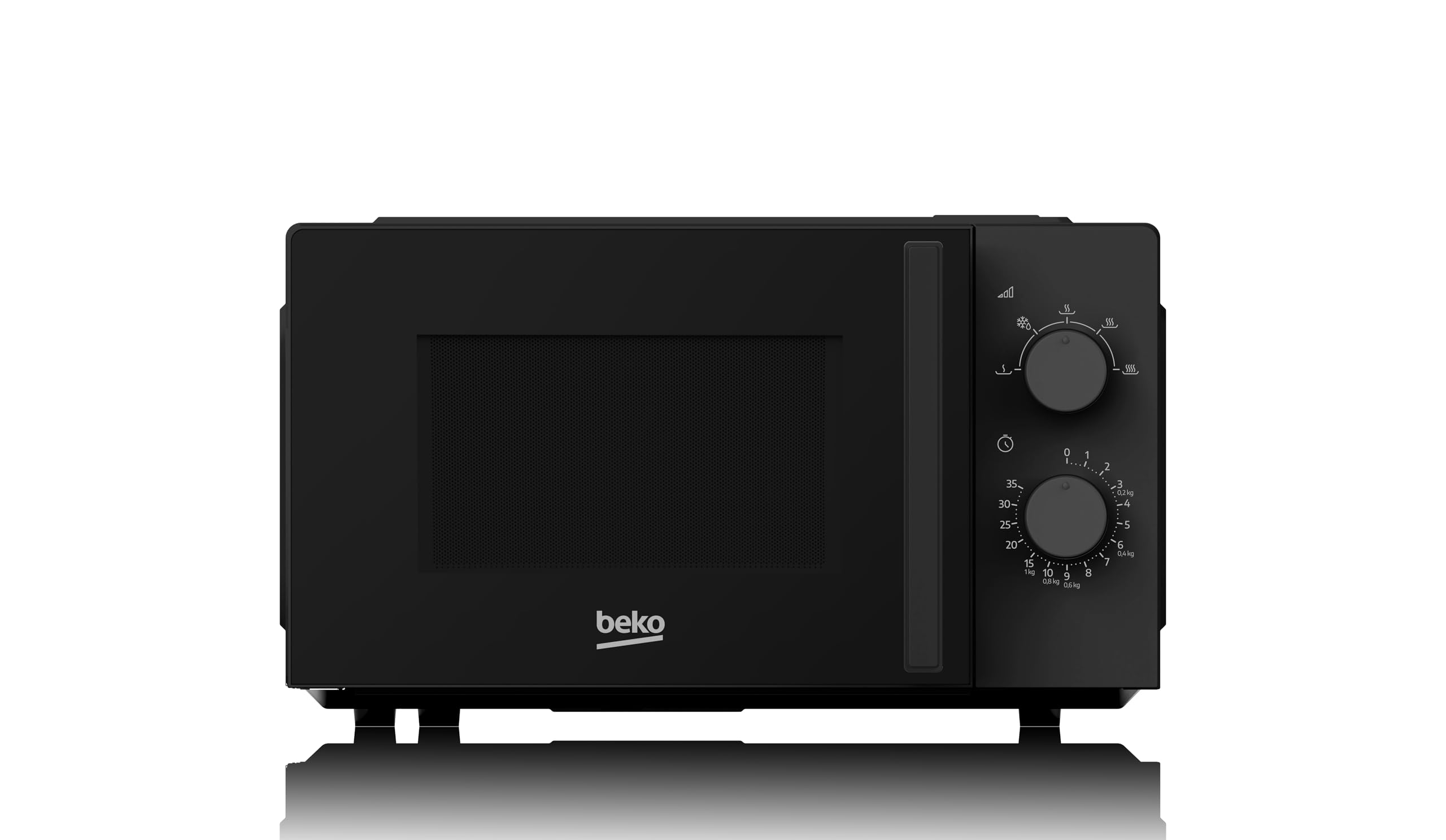 Beko - MOC20100B2 Mikrowelle, 5 Leistungsstufen, 20 Liter, 700 W, freistehend, Timer 35 min - Schwarz