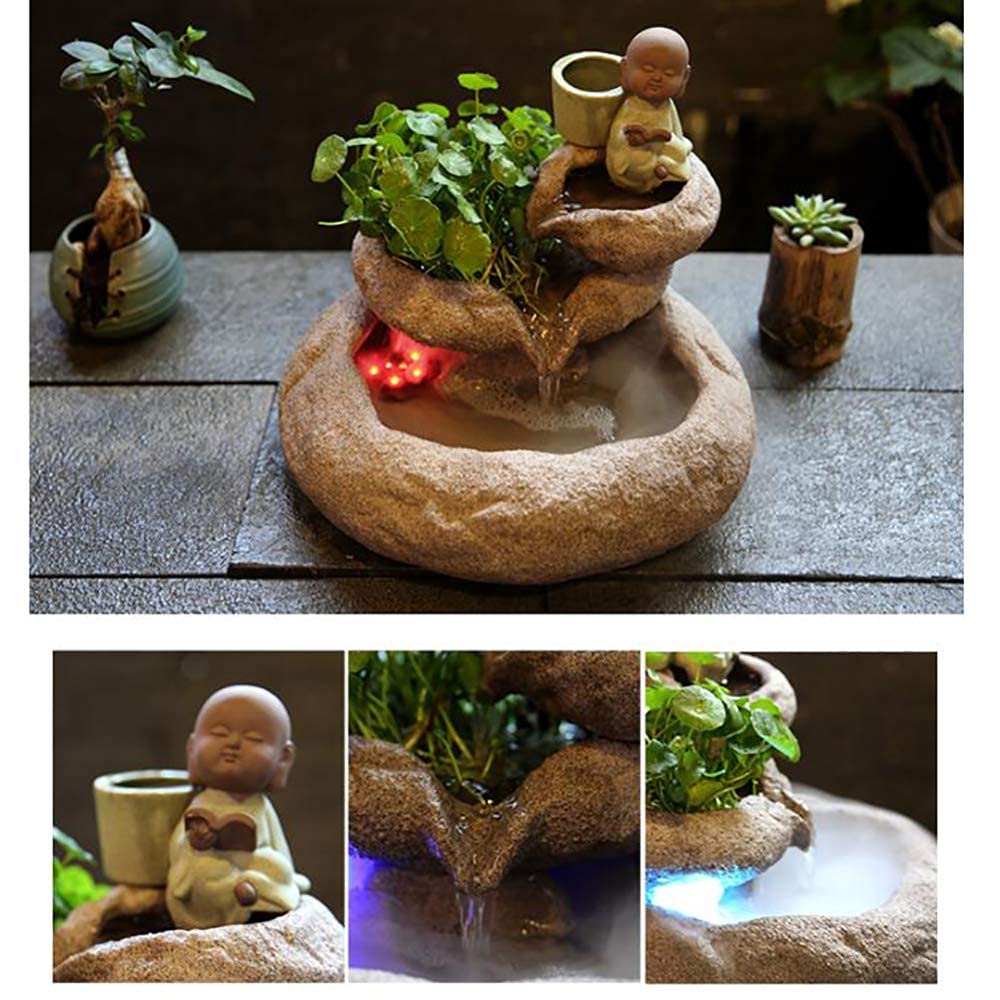 Fuente De Interior Con Iluminación LED - Relájate Con El Sonido Del Agua