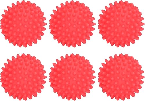 Miniatura 6 de Fydun Paquete de 6 artículos reutilizables de PVC para el hogar para lavadora, verde amplia gama de usos (rojo)