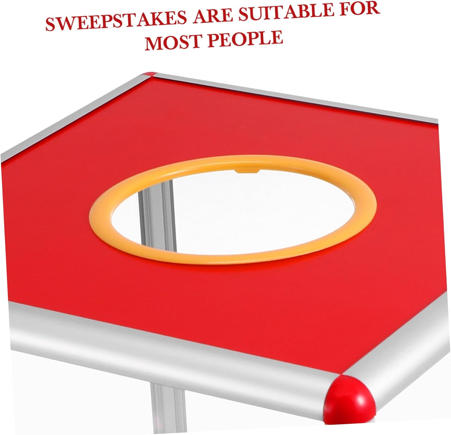 Professional Raffle Box Aluminum Alloy Red Card Box Holder Ballot for Suggestions