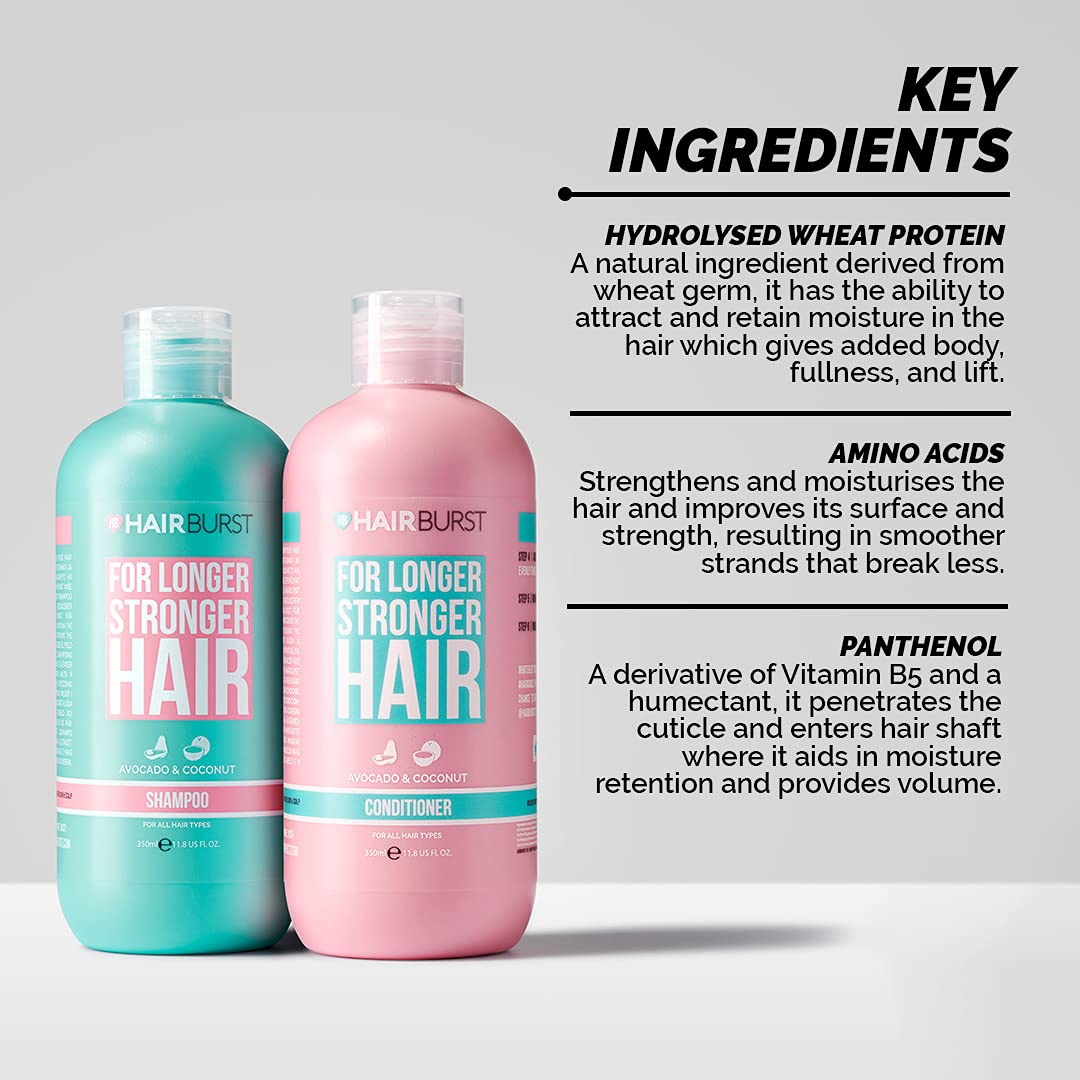 HAIRBURST SLS Free Shampoo and Conditioner for Longer Stronger Hair