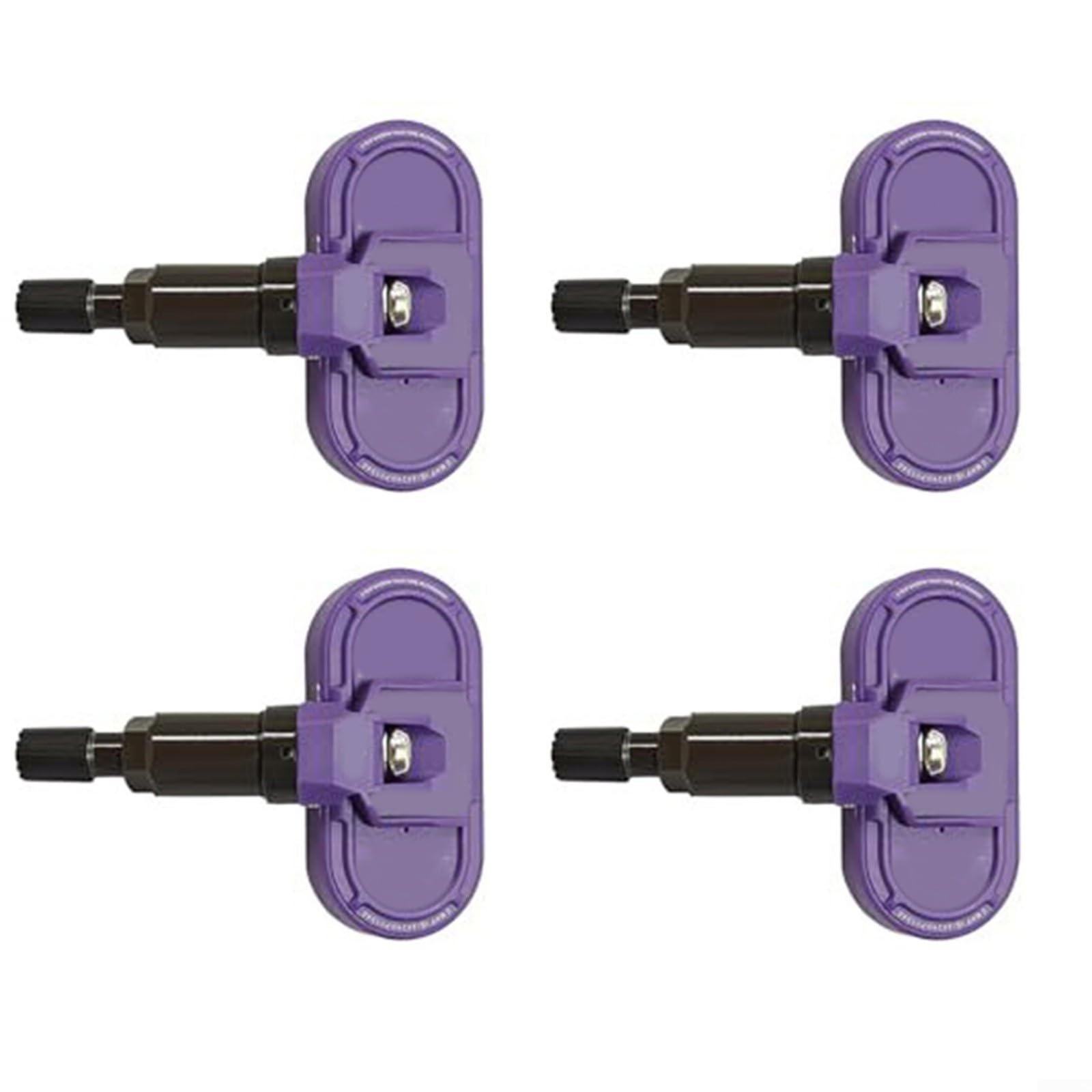 Paquete de 4 sensores TPMS para Tesla Model 3 Y S X 2020-2025, monitor inalámbrico BLE preprogramado de presión de neumáticos, fácil instalación (morado)