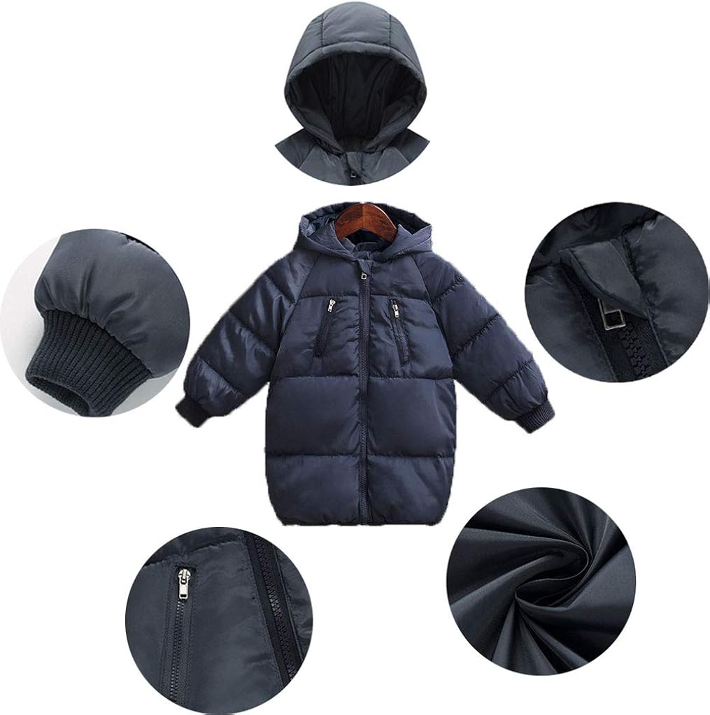 LANBAOSI Kids Winter Coats with Hooded Light Puffer Coat Warm Padded Jacket for Baby Boys Girls Toddler: Clothing, Shoes & Jewelry