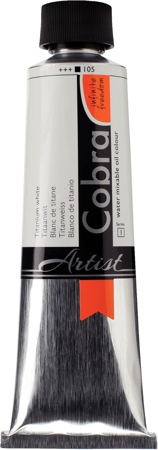 Cobra Water-Mixable Oil Color 150 ml Tube - Titanium White