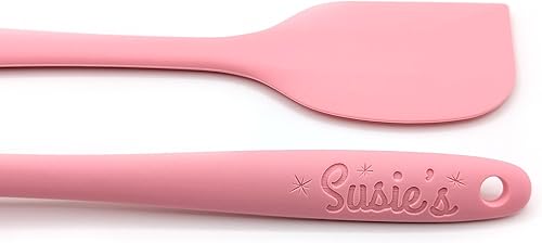 Vista 9 de Espátula de silicona personalizable – Herramienta de cocina personalizada para cocineros únicos – Resistente al calor, antiadherente y ergonómica