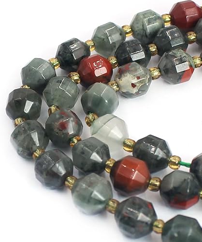 Miniatura 3 de Joyas de piedras preciosas variadas de bicono facetado natural de 0.315 pulgadas, hebra de cuentas sueltas de bricolaje de 15 pulgadas, piedra