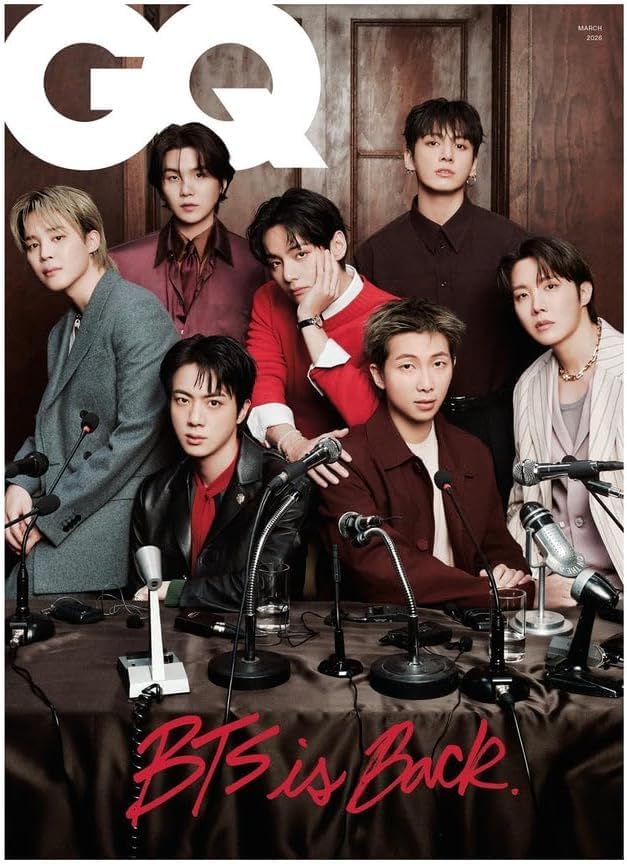 GQ Korea March 2026 Issue Featuring BTS (Cover & Special Editorial) - Korean Magazine,K-Pop Collectible