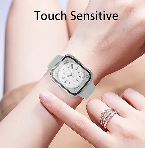 Miniatura 5 de Funda para Apple Watch Series 9Series 8Series 7 de 1.614 pulgadas, paquete de 4 protectores de pantalla de repuesto ultrafina resistente a los