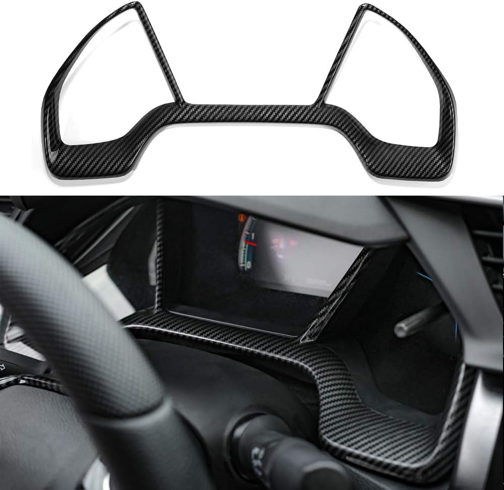 Thenice for 10th Gen Civic Dash Board Instrument Panel Dashboard Trim Cover Interior Decal Accessories Compatible with Honda Civic 2021 2020 2019 2018 2017 2016 -Carbon Fiber Grain