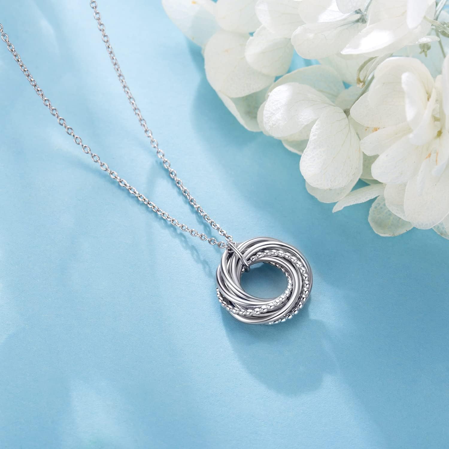 Birthday Gifts for Women, 30th 40th 50th 60th 70th 80th 90th Birthday Gifts for Women 925 Sterling Silver 3 4 5 6 7 8 9 Decades Birthday Gifts for Her Jewelry for Women - Image 4