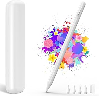 Stylus Pen for iPad, Apple Pencil for iPad 9th&10th Generation, iPad Pencil with Fast Charge Palm Rejection, Compatible with(2018-2023) Apple iPad 11/12.9'', iPad Air 5/4/3rd, iPad Mini 5/6,iPad 8/7/6