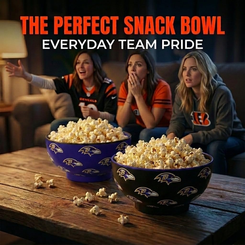 NFL Baltimore Ravens Home and Away 2 Pack Serving Bowls