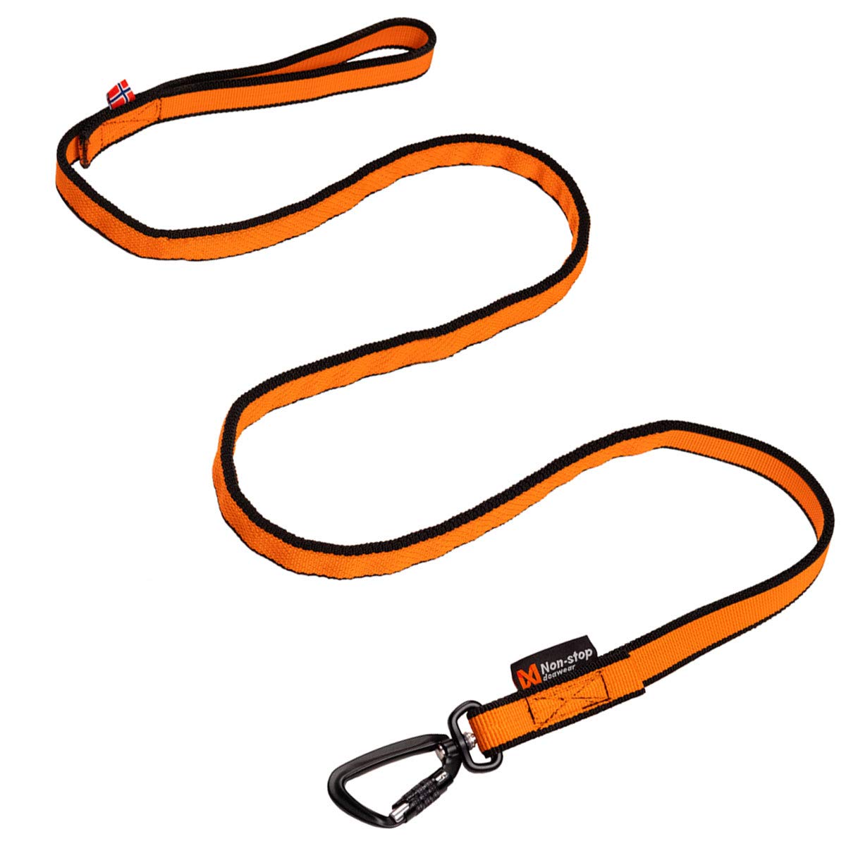 NON-stop dogwear Bungee Leash 2m | 16405 | Leine für canicross in Orange
