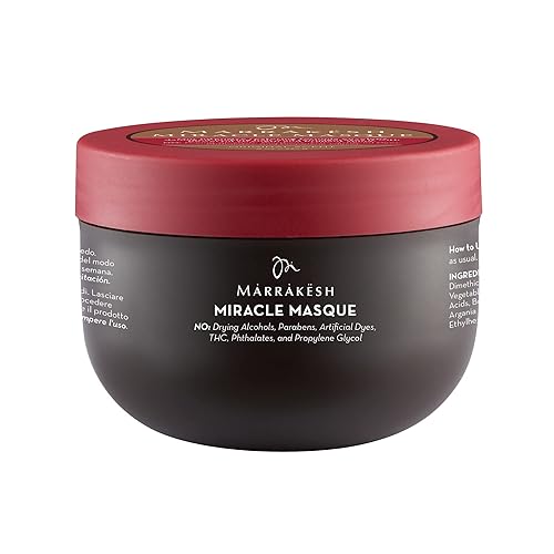 Marrakesh Miracle Masque aroma original 8 onzas mascarilla restauradora para el cabello revitaliza el cabello seco dañado y envejecido con aceite de