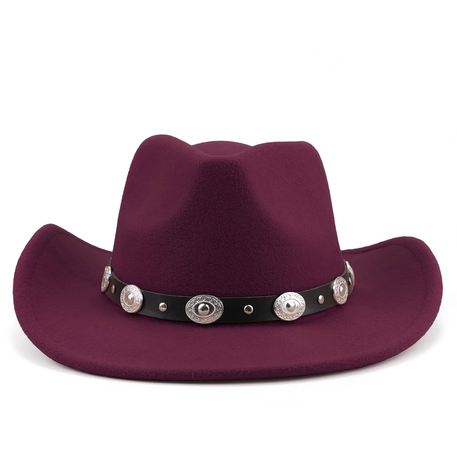 DRESHOW Wide Brim Hat Fedora for Women Belt Buckle Retro Panama Floppy Hat