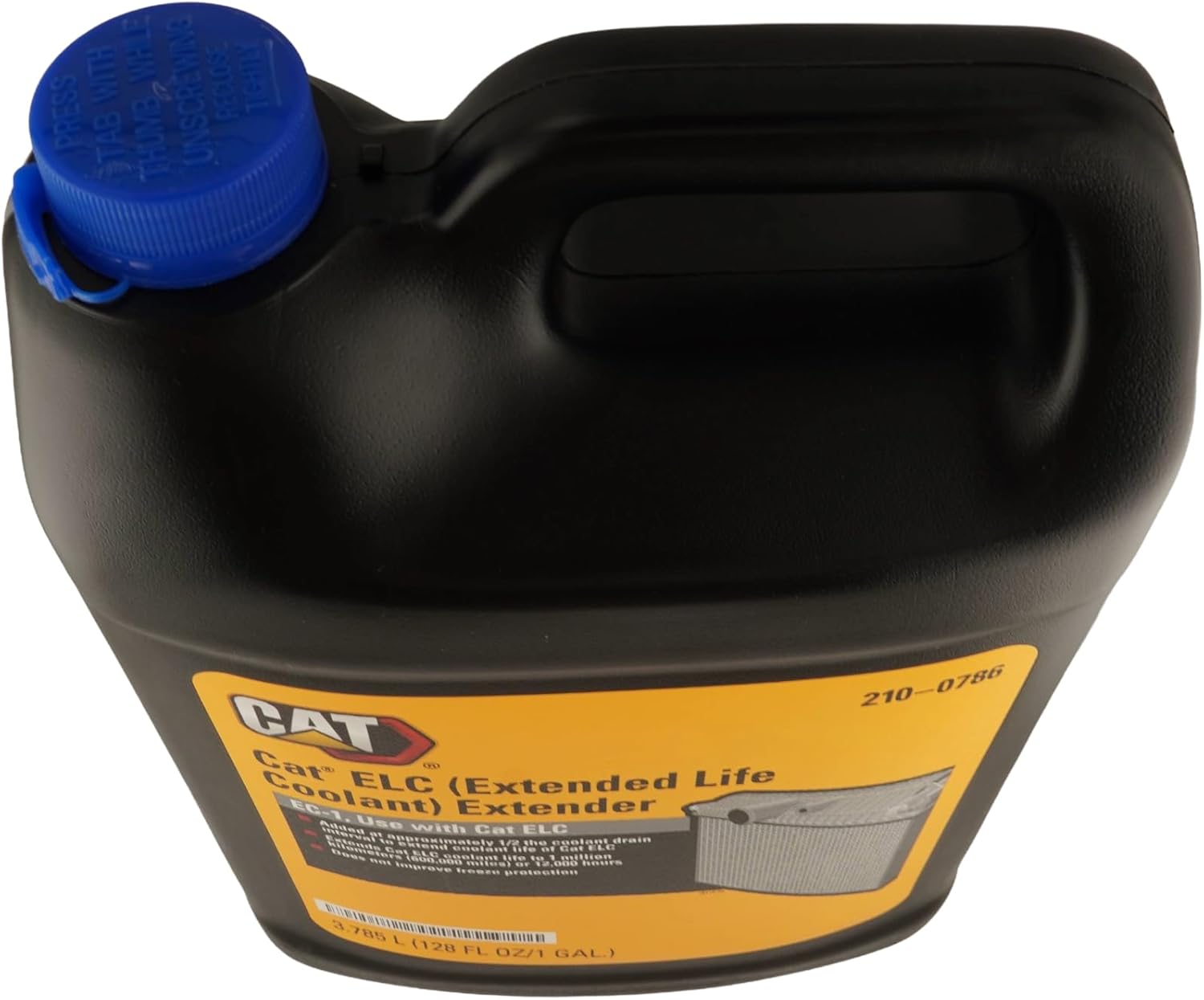 CAT 210-0786 (2100786) ELC Extended Life Coolant Extender – 1 Gallon Bottle – Ensures Performance to 12,000 Hours, Contains Bittering Agent