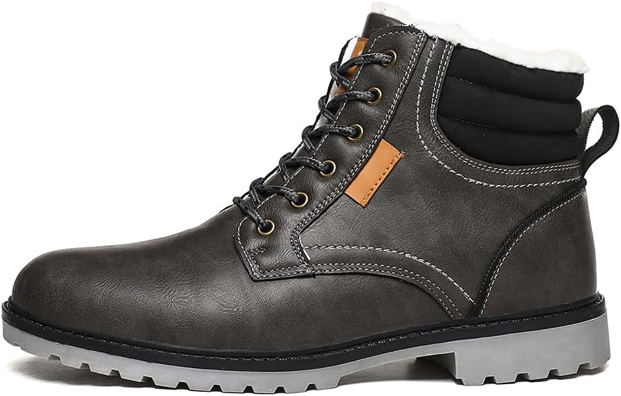 Lightweight Winter Hiking Boots Ankle Snow Warm Hiker Shoes Fur Lining Shoes Mens Womens Non Slip Soft Lined Outdoor Sneakers Camping Backpacking Hunting Ski Work Shoes