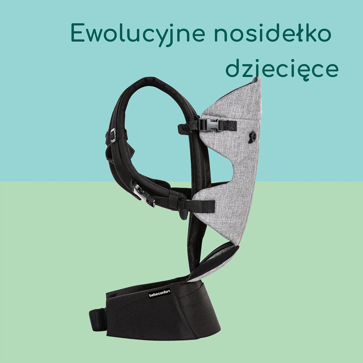 Bebeconfort Nosidełko Go4 Baby Carrier, od Urodzenia do 3 lat, 0–15 kg, Black Chic
