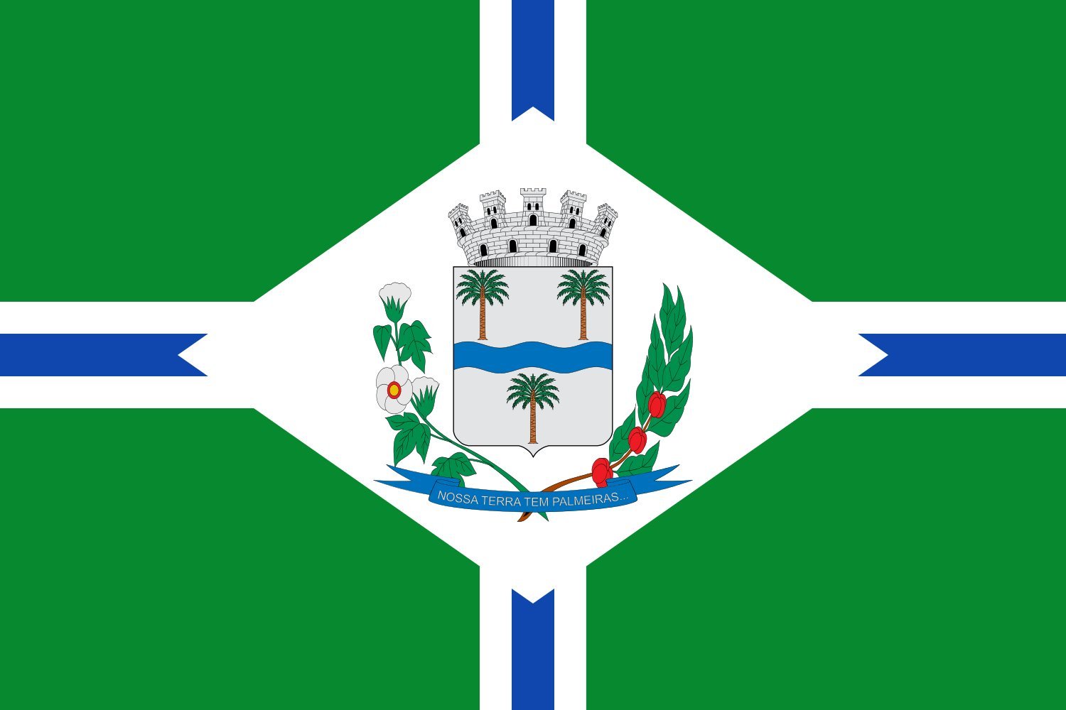 Drapeau Buritama SP grand format pour décoration murale et événements