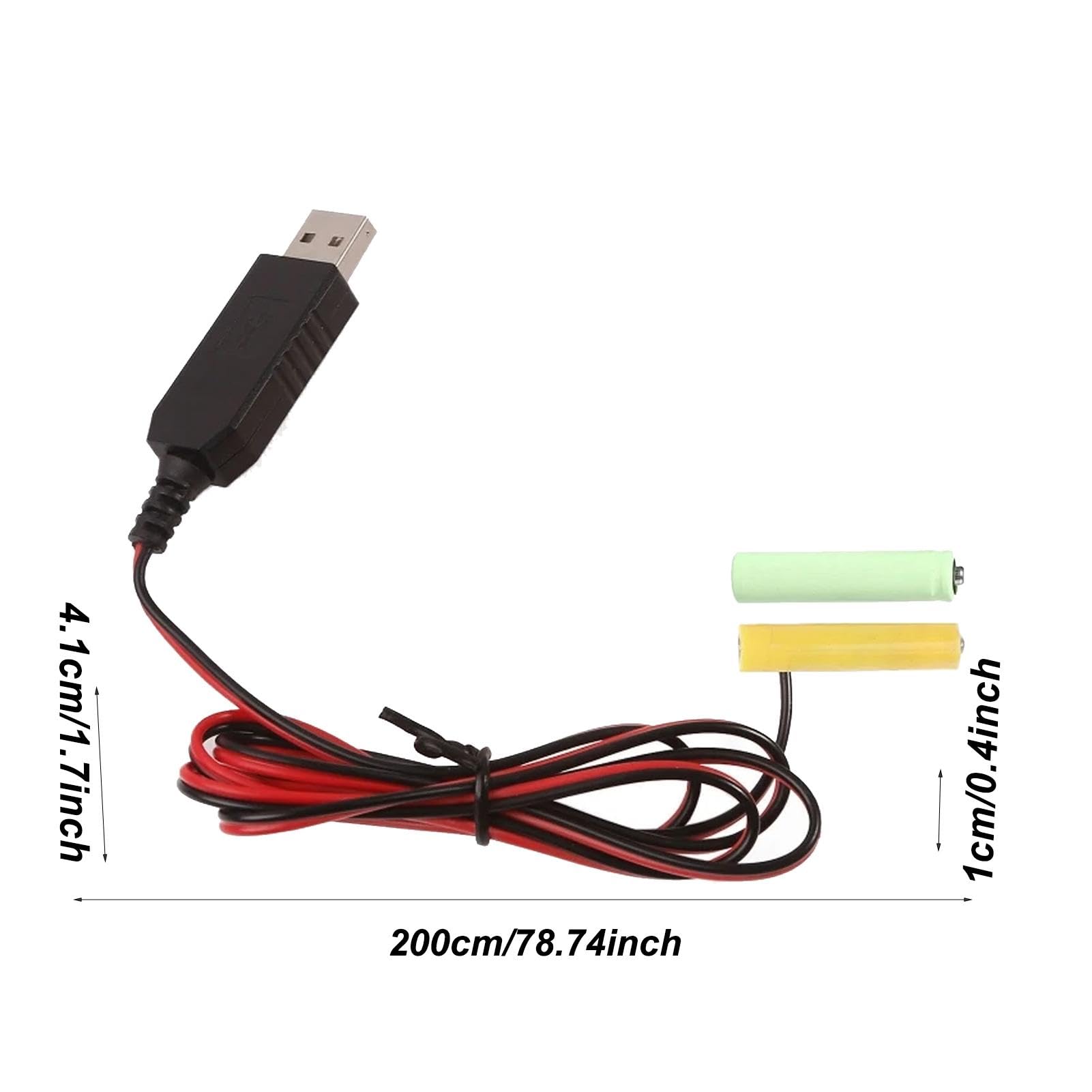 AA-Batterie-Eliminator – USB-Adapter Für 3V Geräte, 5V Auf 3V Konverter, 1 M Kabel, Ersetzt AA/AAA Batterien