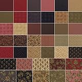 Moda Ladies' Album Charm Pack, Set of 42 5-inch (12.7cm) Precut Cotton Fabric Squares