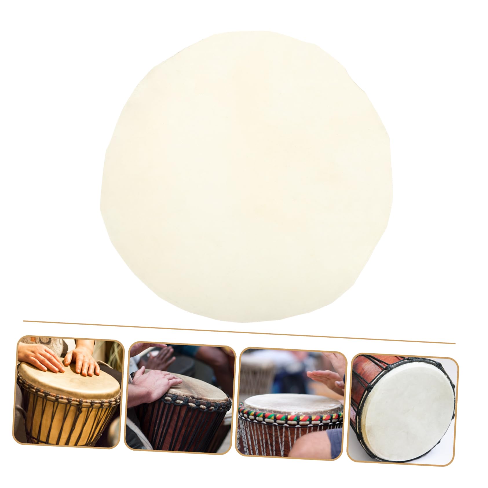 Vaguelly 4 Stücke Afrikanische Trommeln Für Trommeln Trommel Haut Ersatz Trommel Leder Percussion Teil Ersatz