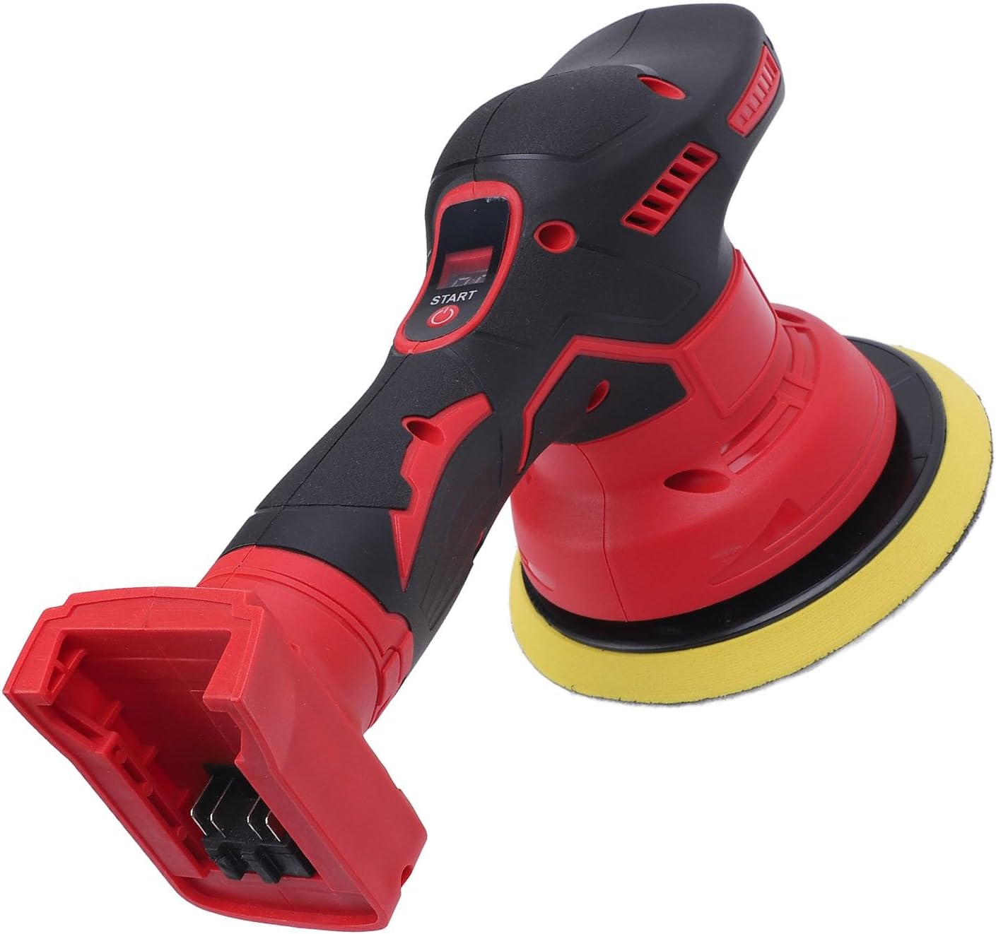 Eujgoov Cordless Car Buffer Polisher, 6 Inch 2500-5000 RPM Variable Speed Eccentric Polisher with Pure Copper Motor, for 48-11-1820 48-11-1822 Battery Not Included