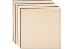 12 Pack 12 x 12 x 1/4 Inch Birch Plywood Sheets