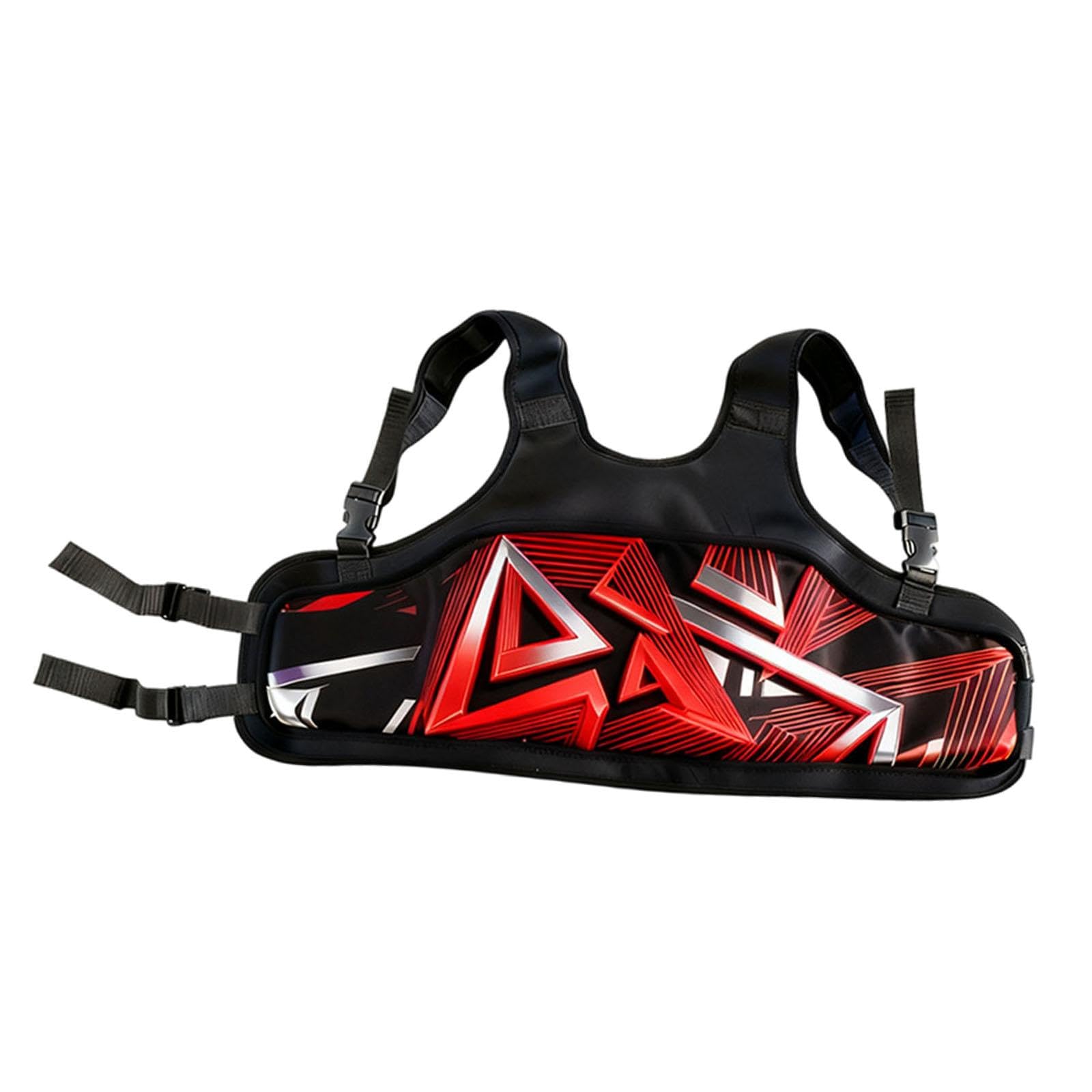 Amagogo Go Kart Rib Protector Vest Guard Multipurpose Adjustable Breathable Accessories Karting Go Kart Chest Protector, red