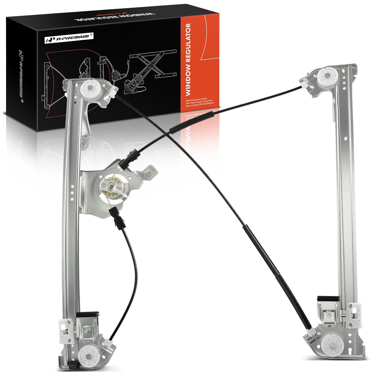 A-Premium Power Window Regulator Front Driver Side Compatible with Ford F-150 F150 2004 2005 2006 2007 2008, Extended Cab Pickup, Without Motor