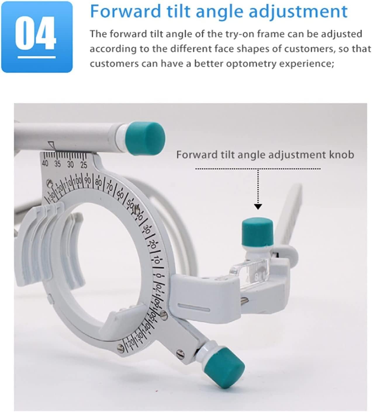 Montatura di Prova Ottica Universale optometrica PD 48-80mm, Montatura per Lenti di Prova ottiche Regolabili, oculare per Test Ottico in Titanio, Occhiali per Prova della Vista Montatura per Lenti o