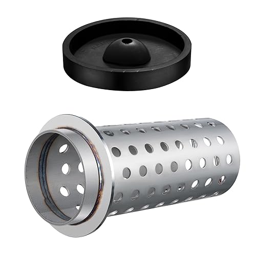 Vista 108 de DZQ Frasco de fundición perforada al vacío, acero inoxidable 304 con brida con base de bebedero de goma, varios tamaños para fundición de metal